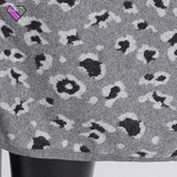 Animal Print Fur Poncho