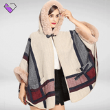 Beige Coat with Fur Collar