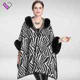Black and White Hooded Plaid