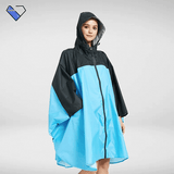 Blue Zip Up Rain Coat