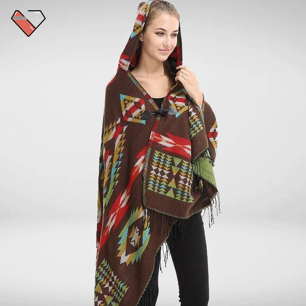 Boho sales poncho sweater