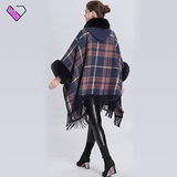 Collar Fur Poncho