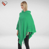 Green Hooded Poncho
