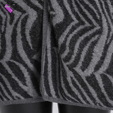 Grey and White Poncho