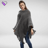 Grey Poncho Cardigan