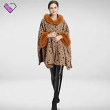 Leopard Plaid with Fur Collar