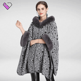 Leopard Print Fur Cape