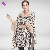 Leopard Wrap Poncho