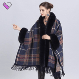 Plaid Collar Fur