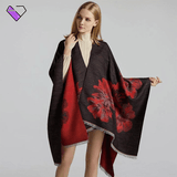 Red and Black Poncho