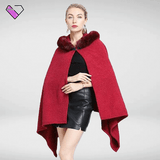 Red Fur Poncho