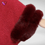 Red Poncho with Sleeves