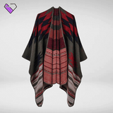 Retro Alpaca Poncho