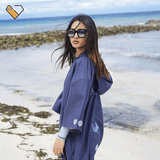 Shark Blue Poncho
