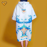 Poncho Wind with Pattern