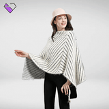 Women's Beige Wrap Poncho