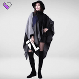 Womens Black Poncho
