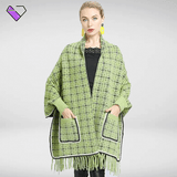 Women's Green Poncho