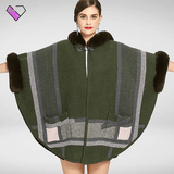 Women's Khaki Poncho