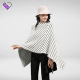Women's White Poncho