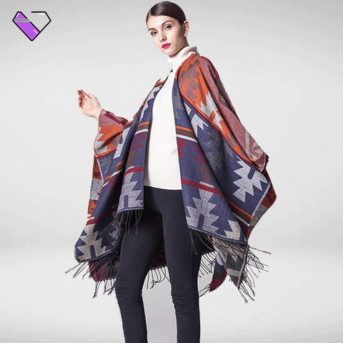Aztec Origin Cape Poncho - Main Image
