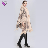 Beige Cape with Fur