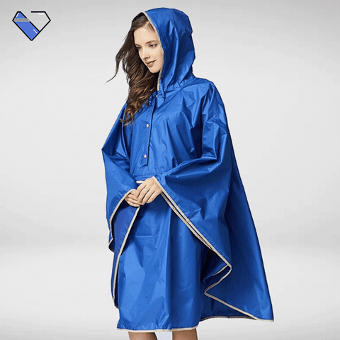 Blue Rain Poncho