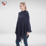Navy Blue poncho Sweater