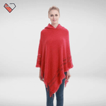 Red Poncho with Hood